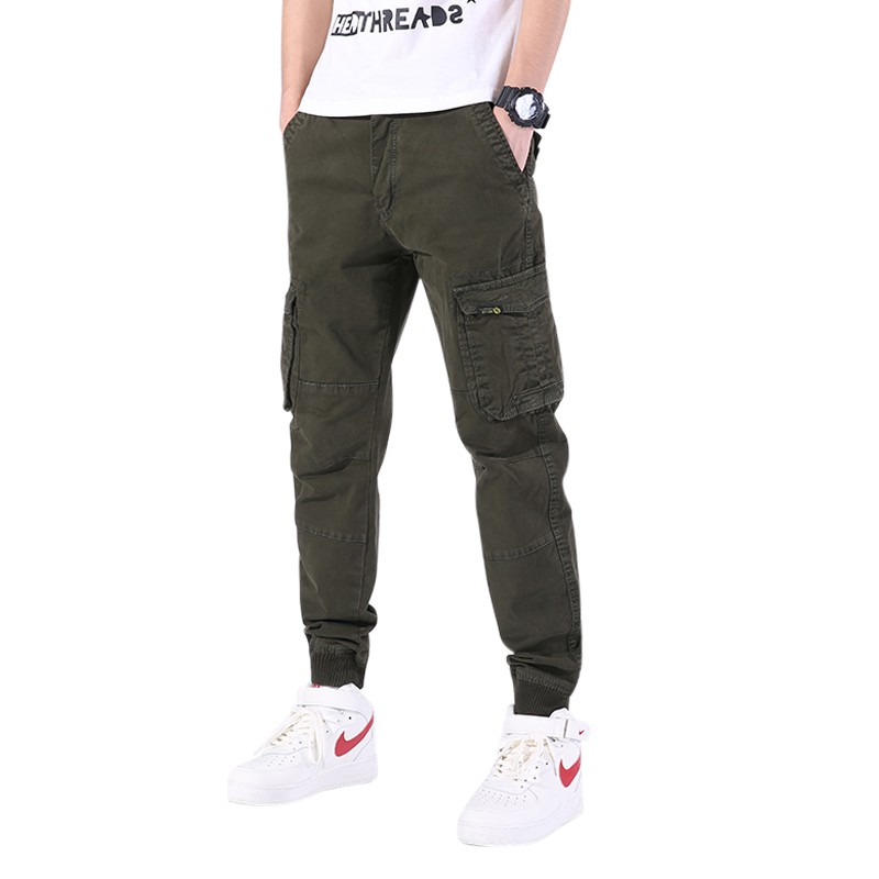 Popular discounted cargo jogger pants wholesale 2 colors offered size 30-38