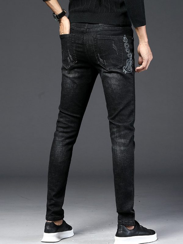 Stylish Creative Embroidery Slim Mens Jeans – wholesale jeans suppliers ...