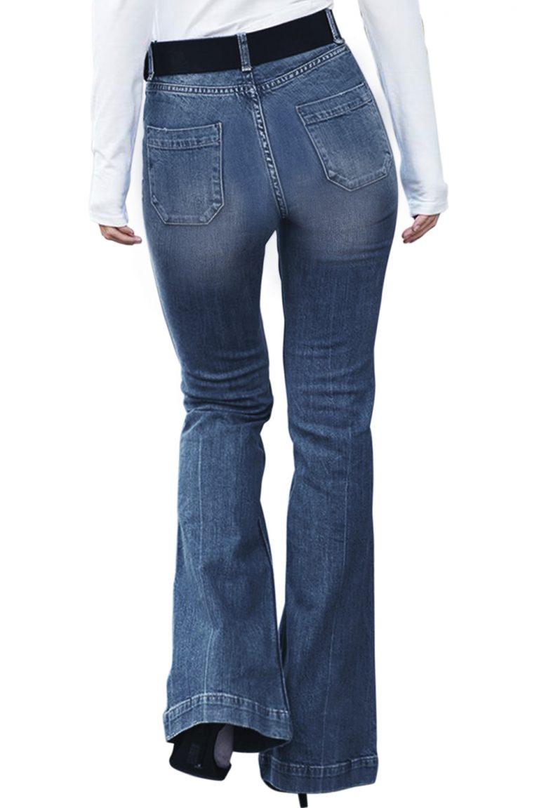 Hottest Blue Pocket Trumpet Flare jeans and a nice top – wholesale ...